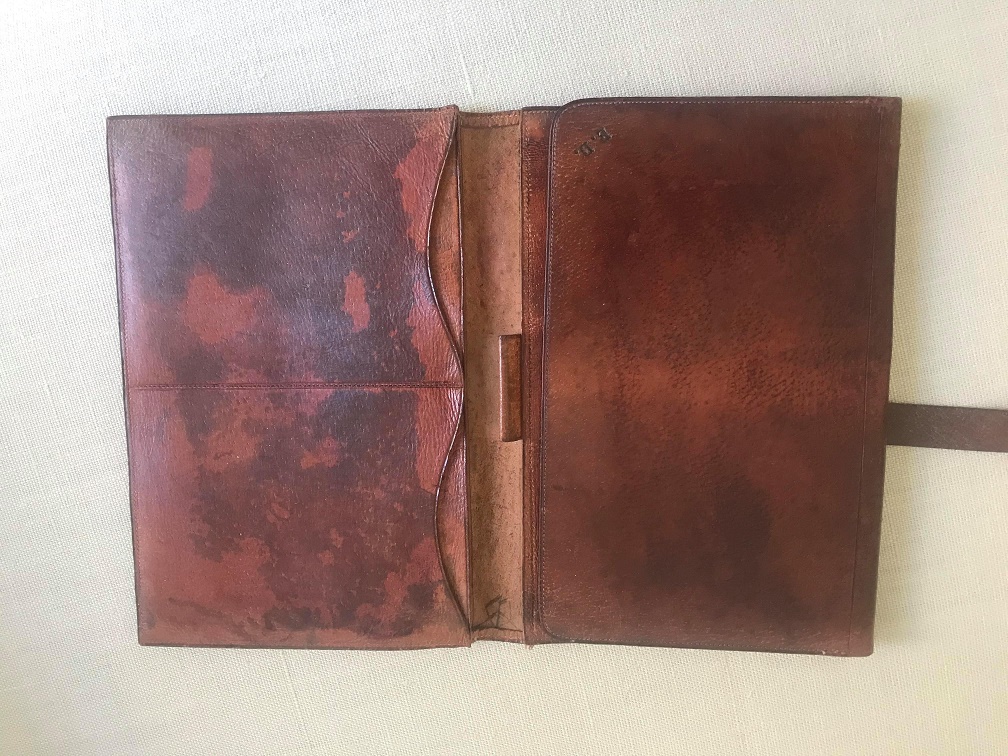 Antique Leather Writing Folio (ca. 1900(?) | Antiques Board