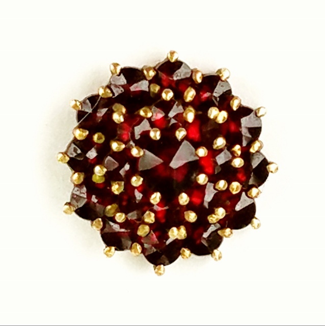 Garnet Cluster single earring.jpg