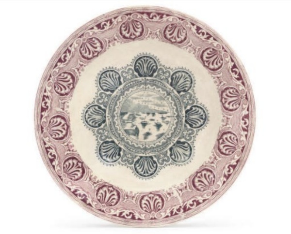 GLASGOW POTTERY M. & J.P. BELL & CO. LTD 'MALACCA' PATTERN RICE-PLATE.jpg