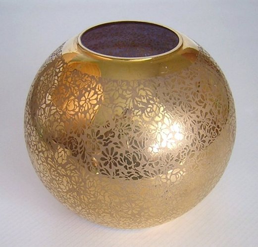 Globe Ball Glass Vase Floral Etch Gold Gilded-a.jpg