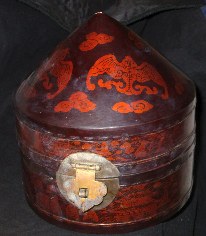 Antique Chinese Hat Box (3406) – ANTIQUE BY ZRM