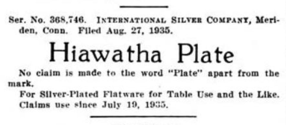 hiawathaplatetrademark1935.JPG