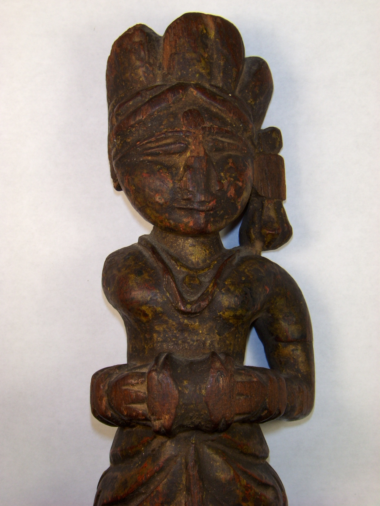 Antique Indonesian Carved Wood Figure Antiques Board