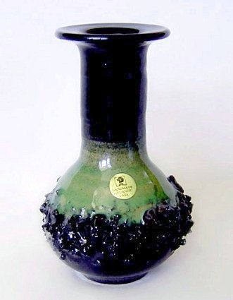 Iceland Green Black Small Lava Vase-a.jpg