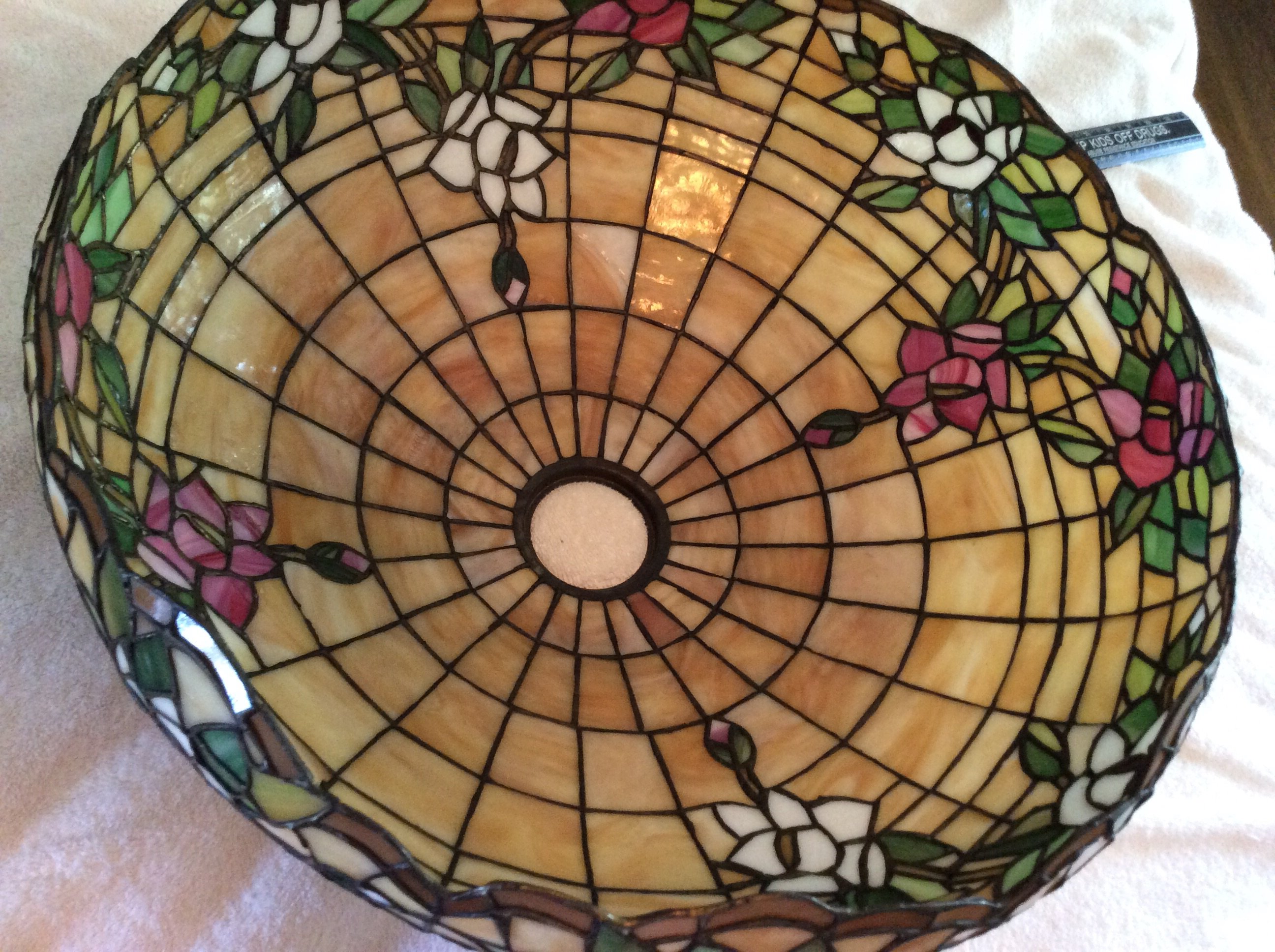 Please help identifying stained glass lamp | Antiques Board