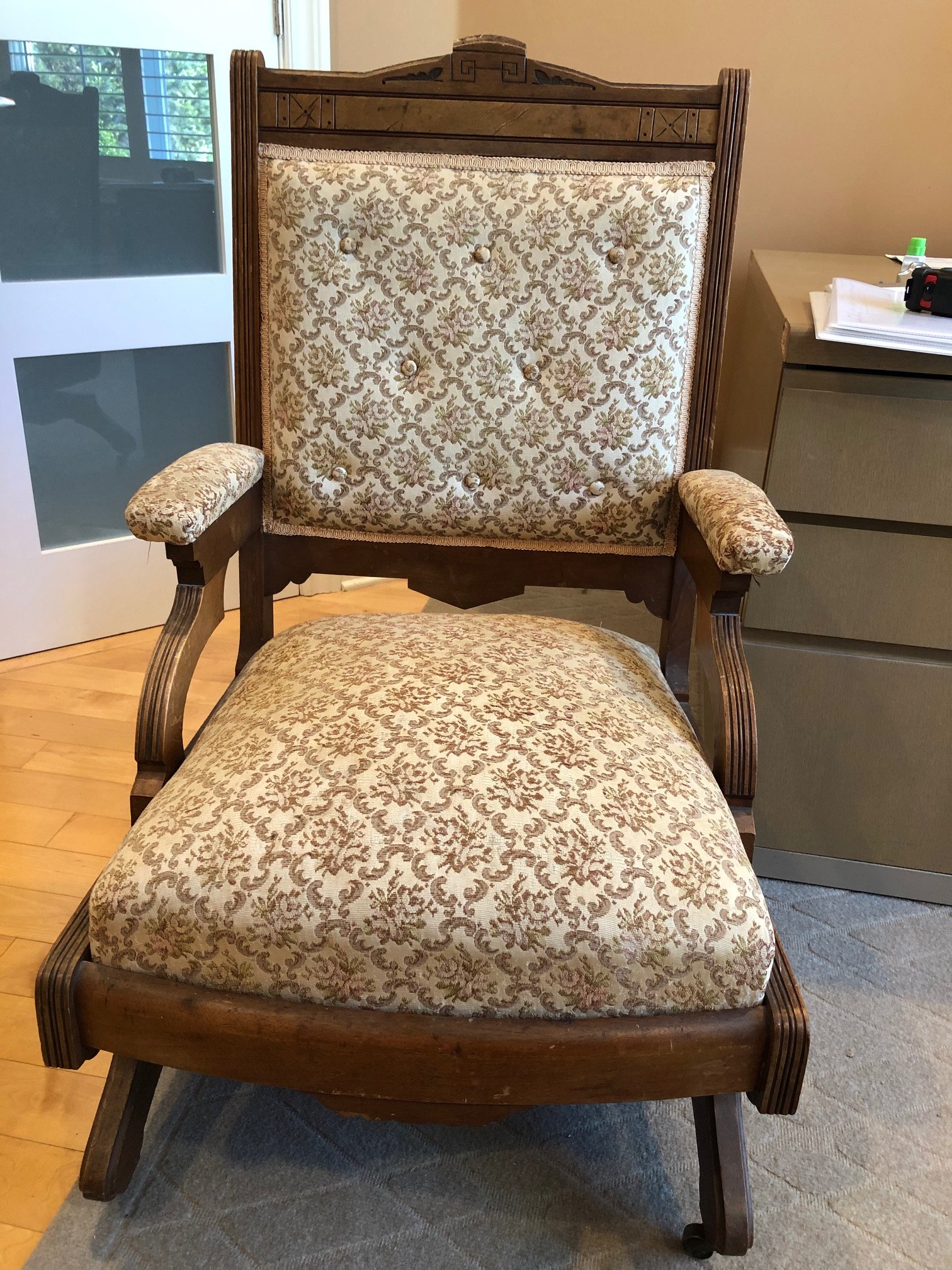 Eastlake platform store rocking chair