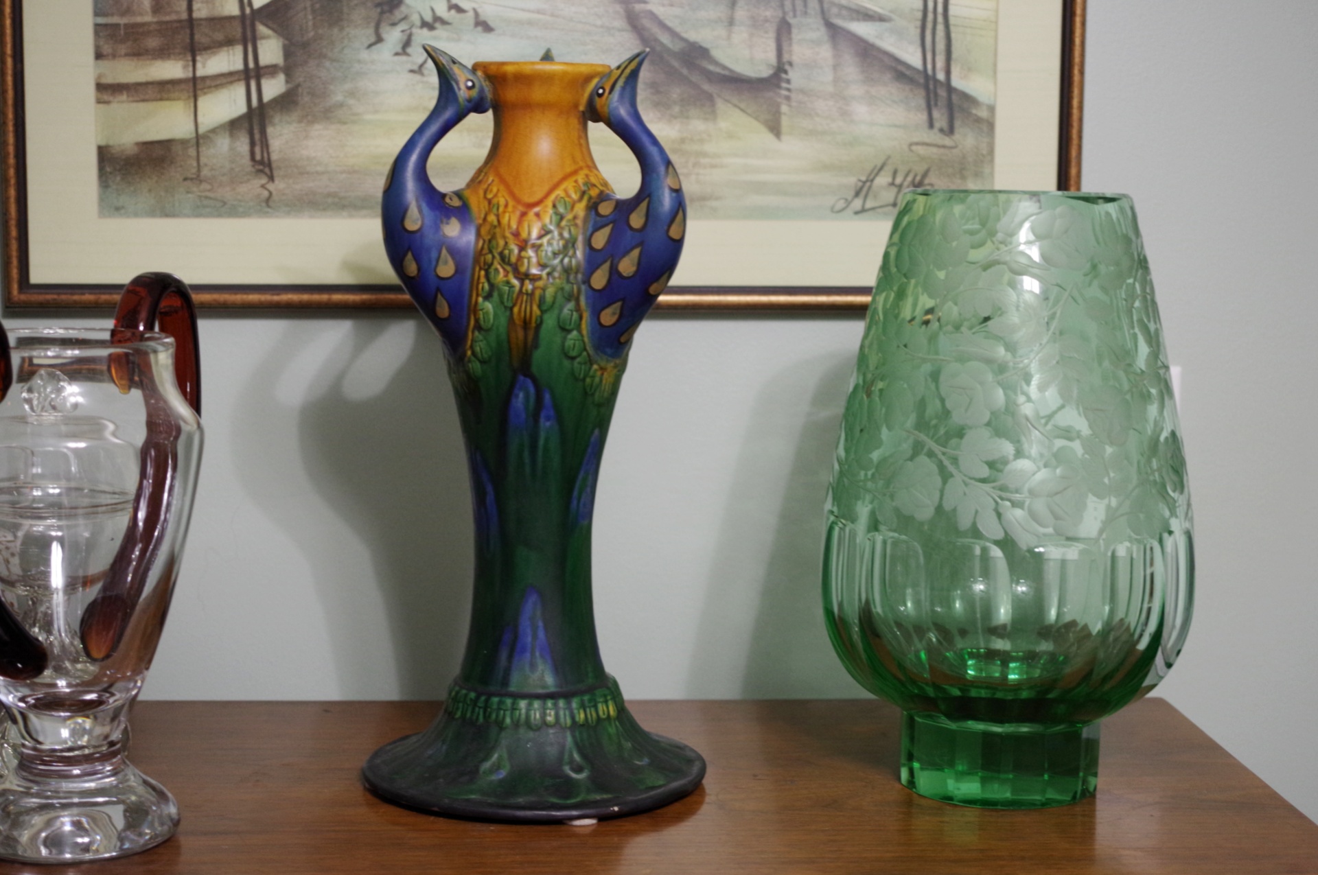 Peacock Pottery Vase - Where/When/Who/Why? | Antiques Board