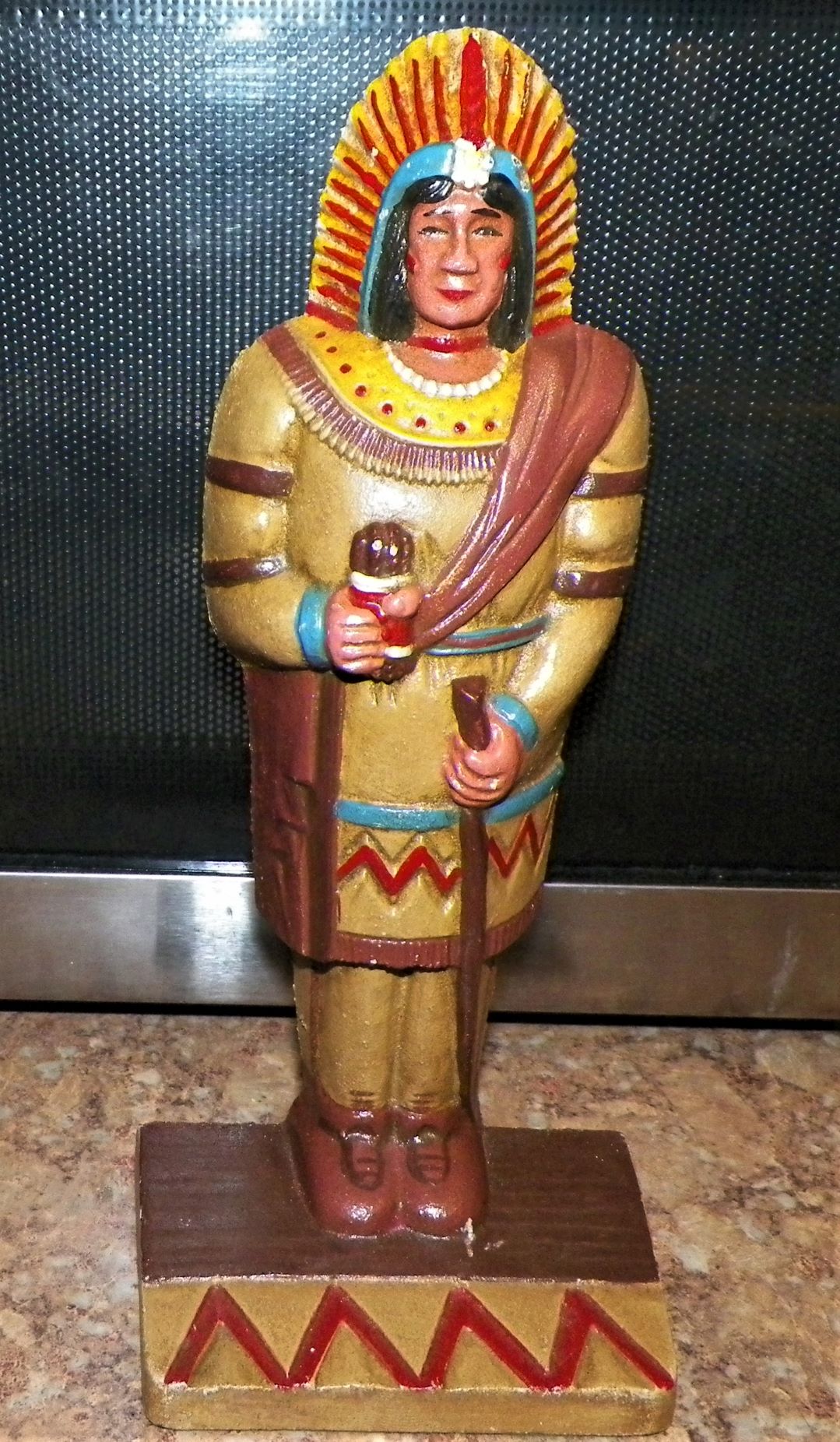 INDIAN NATIVE AMERICAN DOOR STOP STRATA GROUP 1AA.JPG