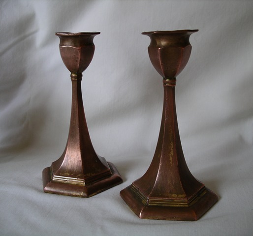 Jennings Brothers Copper Plated Candlesticks.jpg