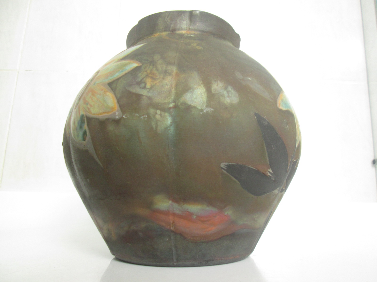 Raku Kintsugi Vase