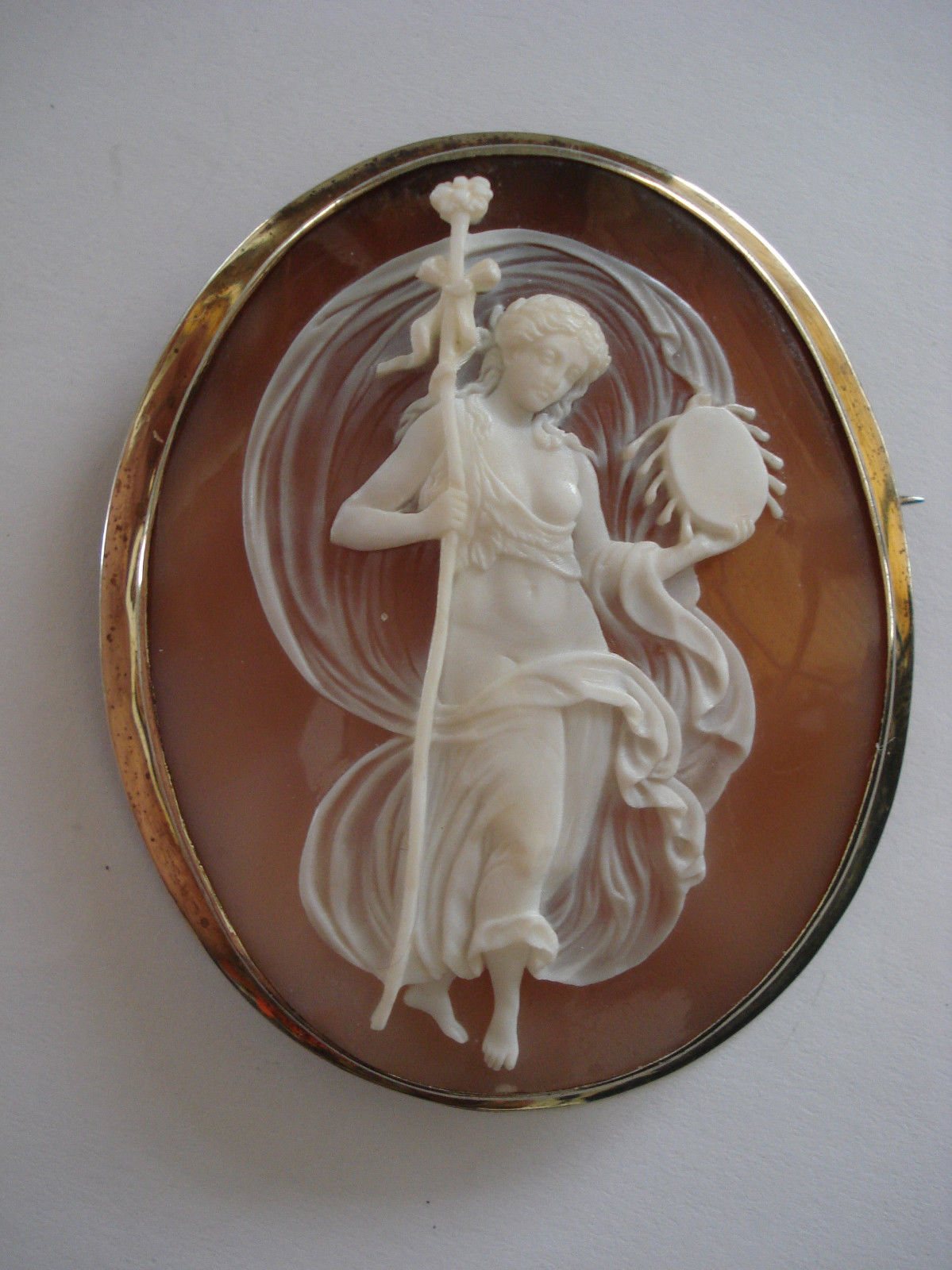 Maenad fennel thyrsus tambourine Lisa A.jpg