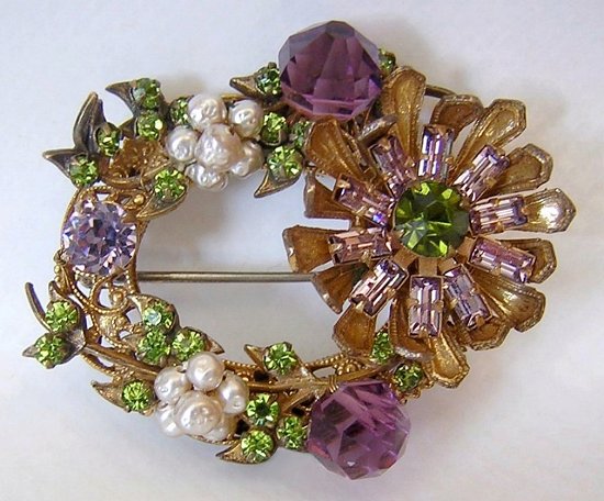 Miriam Haskell Brooch Pin Amethyst Rhinestone-a.jpg