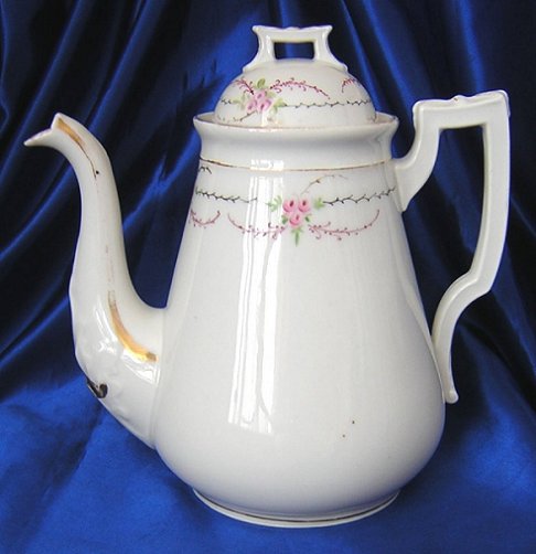 Old William Guerin Limoge Large Hand Painted Porcelain Teapot Yea Coffee Pot France Japonisme -a.jpg