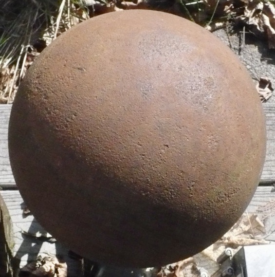 Ten-Inch Cast-Iron Sphere, Apparently Hollow: Cannonball? | Antiques Board