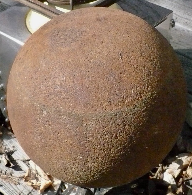 Ten-Inch Cast-Iron Sphere, Apparently Hollow: Cannonball? | Antiques Board