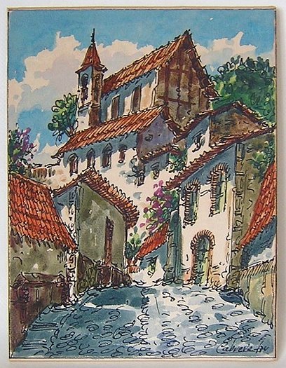 PaintingWatercolourTouristArtTownscapeSpanishLatinAmerica-b.jpg