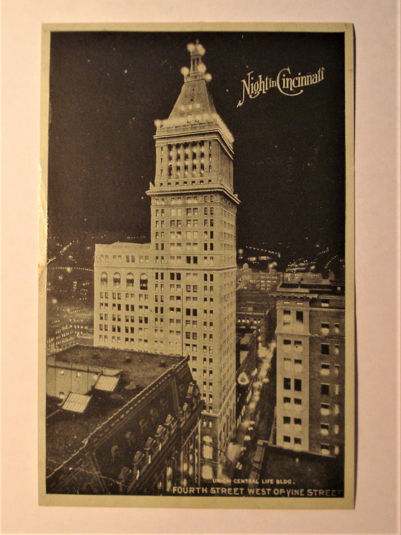 postcard cincinnati oh at night central trust building now pnc bank tower.jpg