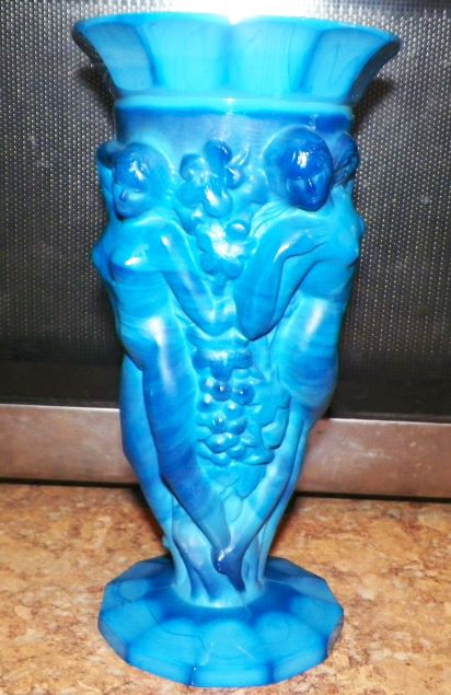 POTTERY VASE BLUE NUDE FIGURES 2AAA.JPG