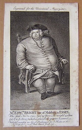 Print Engraving Edward Bright Fat Man Maldon sculpt Anthony Walker 1751 -a.jpg