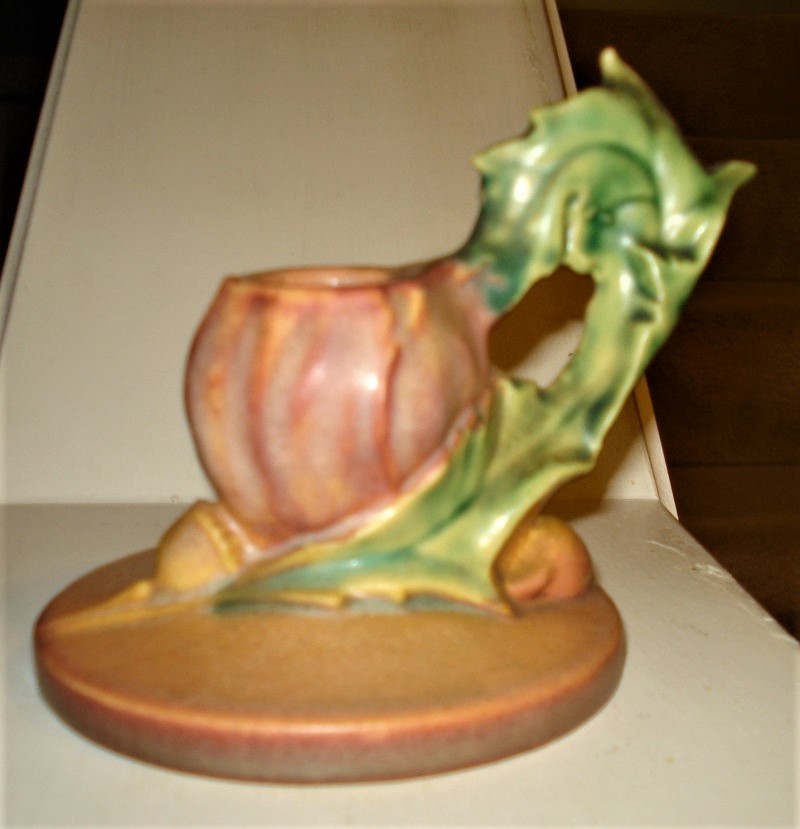 ROSEVILLE POPPY CANDLE HOLDER.jpg