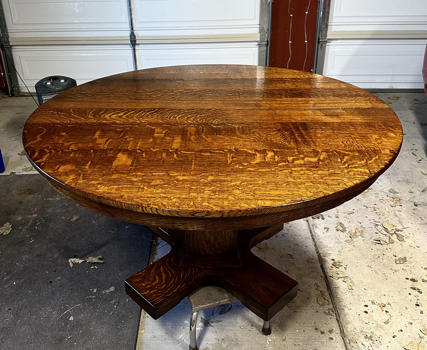 Antique quarter sawn oak dining deals table