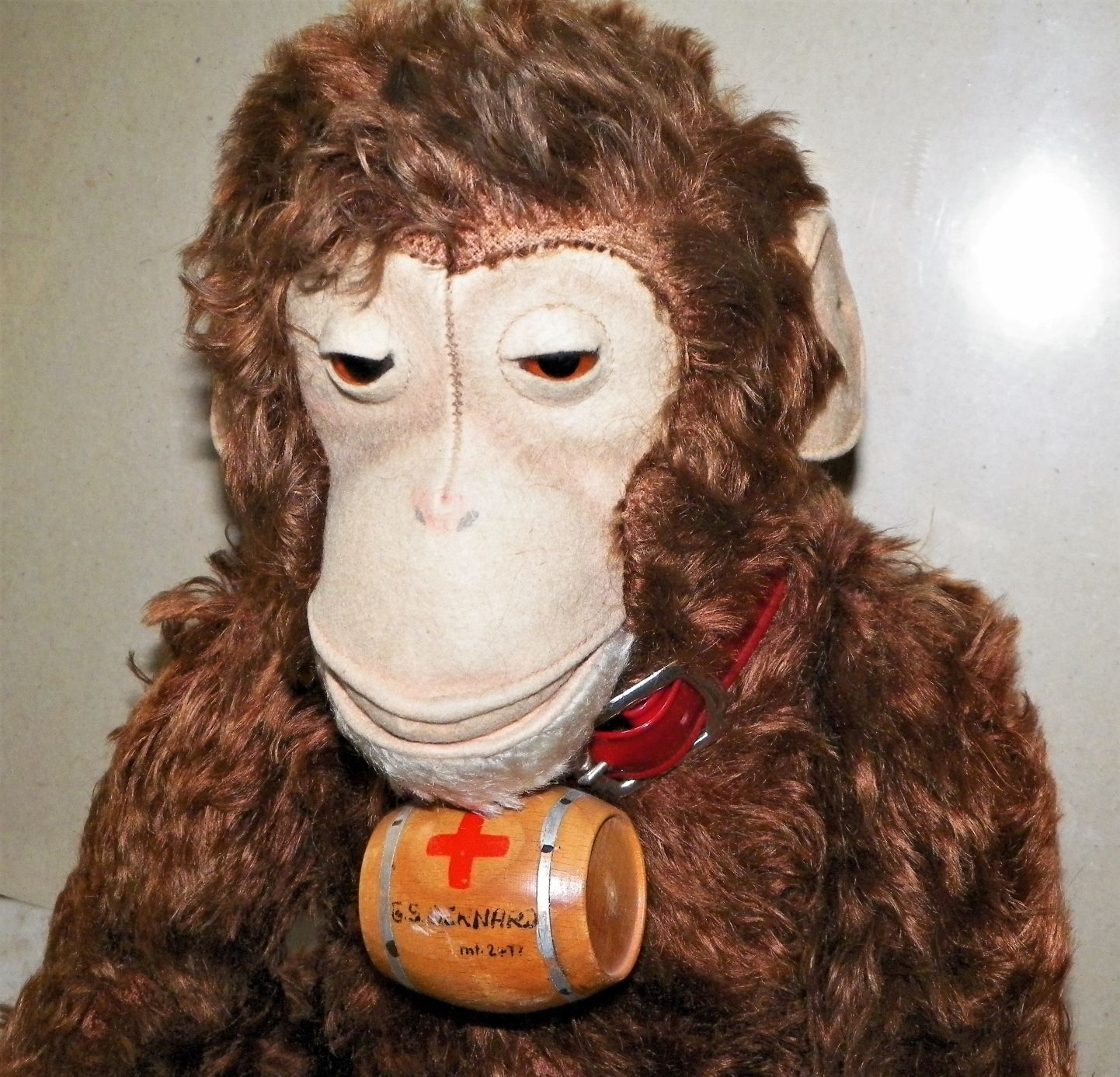 vintage chimpanzee toy