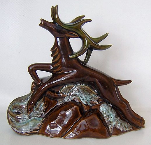 TV Lamp Leaping Deer Stag Ceramic-a.jpg