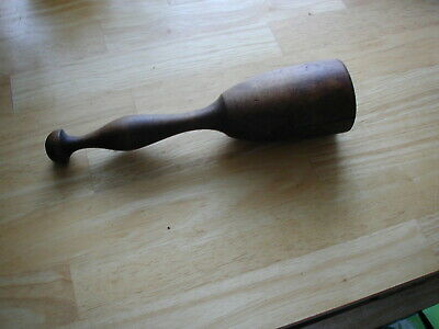 Vintage Wooden Handle Potato Masher, Meat Tenderizer, Wooden