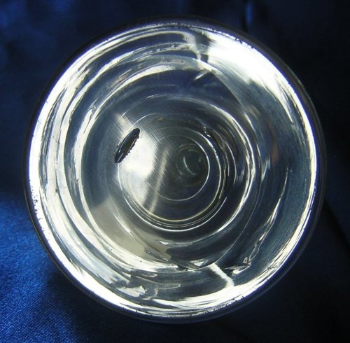 Wine Stem Clear Glass Bell Cup Nine Cut Facets Stretch Baluster Stem -b.jpg