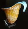 2193.3 Sea Shell Art Glass Vase.JPG