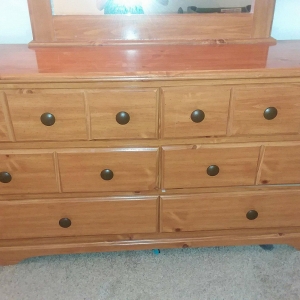 possible antique dresser with mirror?