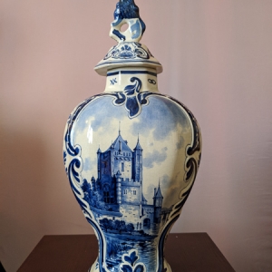 Royal Delft hand painted vase 1905