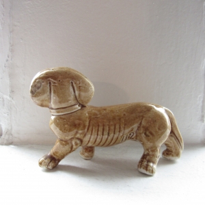 brown dog figurine