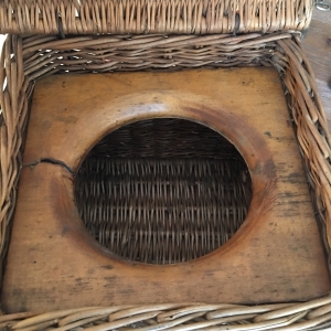 Hand wove lid basket