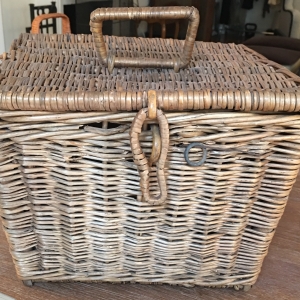 Swing handle Latch Woven Basket