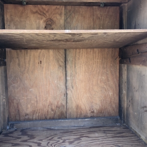 Inside of cabinet