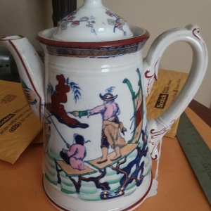 Opaque de Sarreguemines Teapot