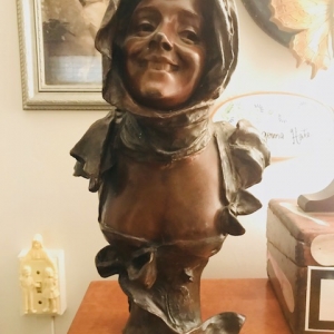 bronze bust