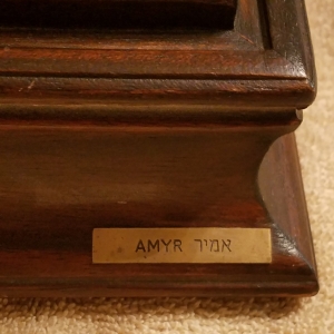 AMYR brass tag