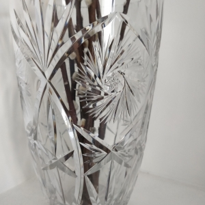 Large crystal vase