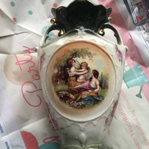 front of unknown vase