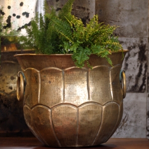 Huge brass pot