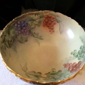 Limoges Punch Bowl on Plateau