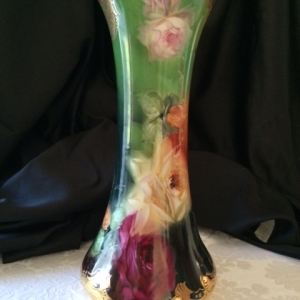 Pickard Roses Vase. Signed.