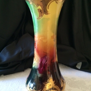 Pickard Roses Vase. Signed.