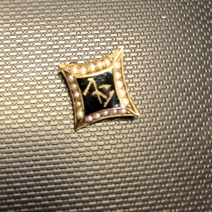 Antique gold pin