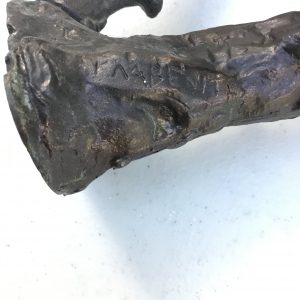 ID? Brutalist Bronze Sculpture PAN