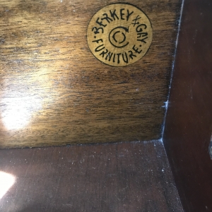 I just finished restoring this Berkey and Gay vanity. Can anyone help me gauge this old it is?