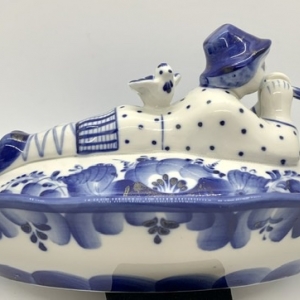 Russian butter dish