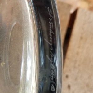 Crystal vase signed